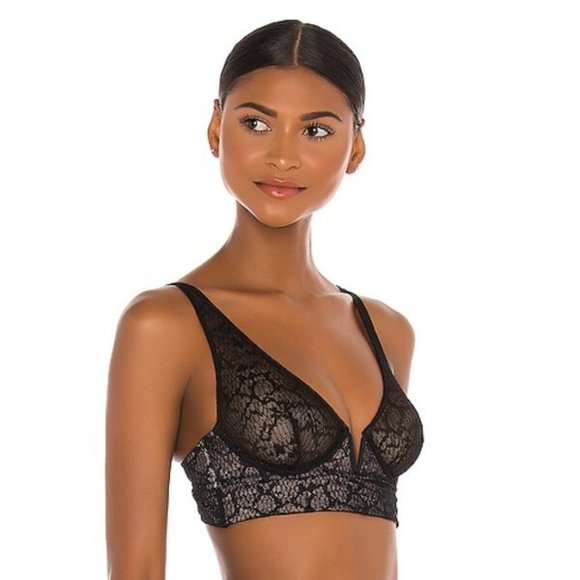 NWT Free People X Revolve Tameeka Underwire Bra in Black - Picture 1 of 14
